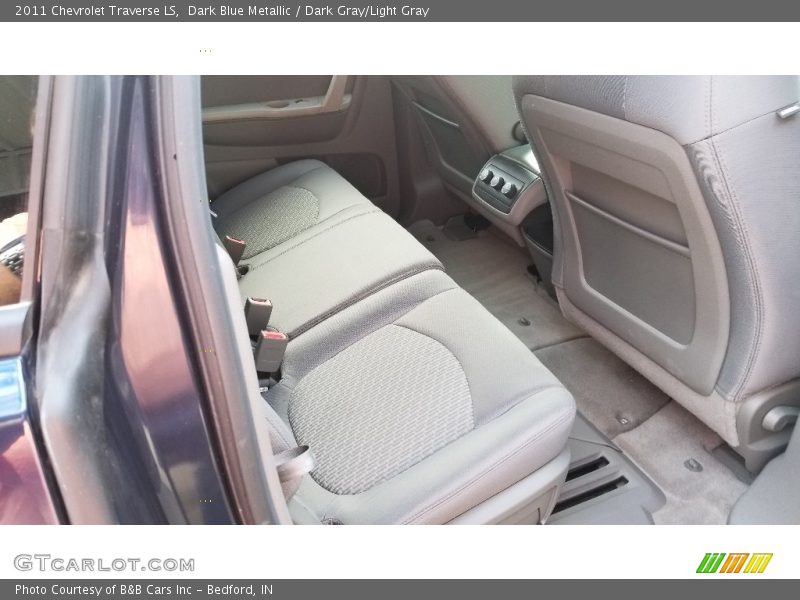 Dark Blue Metallic / Dark Gray/Light Gray 2011 Chevrolet Traverse LS
