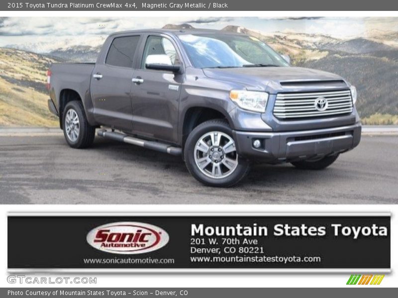 Magnetic Gray Metallic / Black 2015 Toyota Tundra Platinum CrewMax 4x4