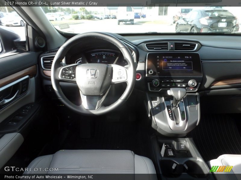 Lunar Silver Metallic / Gray 2017 Honda CR-V EX-L