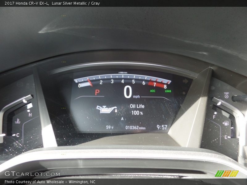Lunar Silver Metallic / Gray 2017 Honda CR-V EX-L