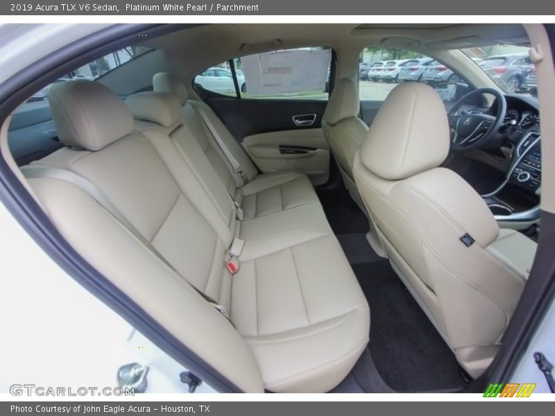 Platinum White Pearl / Parchment 2019 Acura TLX V6 Sedan