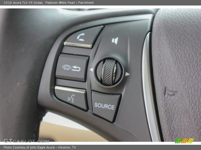 Platinum White Pearl / Parchment 2019 Acura TLX V6 Sedan