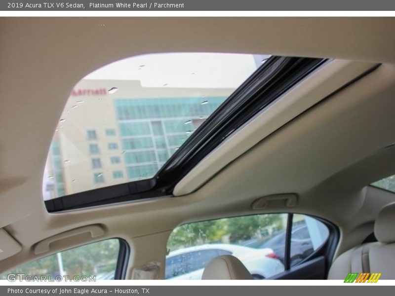 Platinum White Pearl / Parchment 2019 Acura TLX V6 Sedan