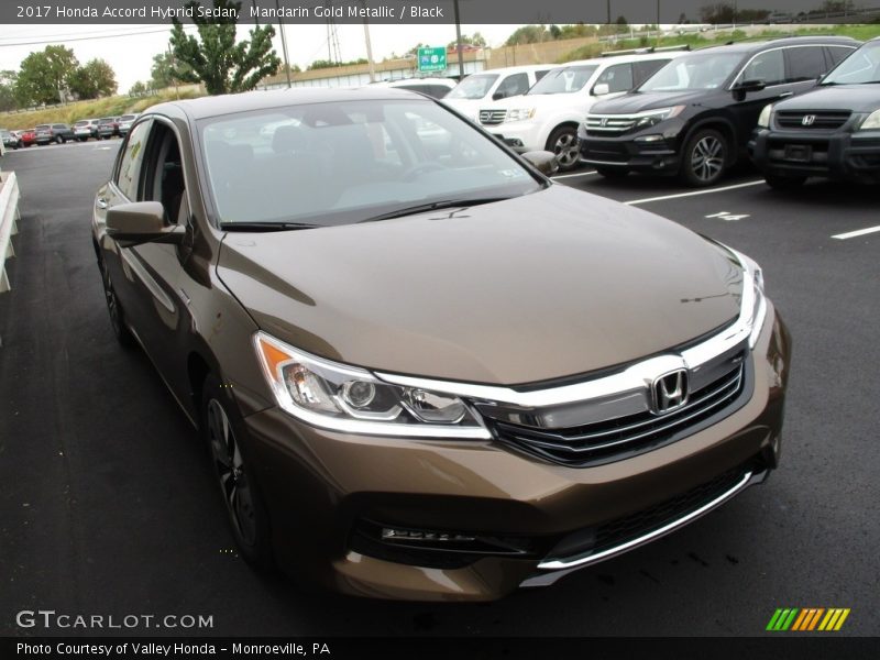 Mandarin Gold Metallic / Black 2017 Honda Accord Hybrid Sedan