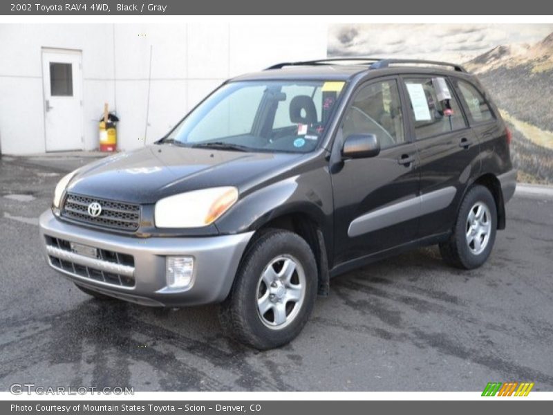 Black / Gray 2002 Toyota RAV4 4WD