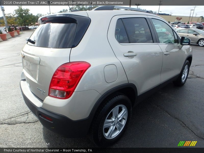Champagne Silver Metallic / Jet Black/Brownstone 2016 Chevrolet Trax LT AWD