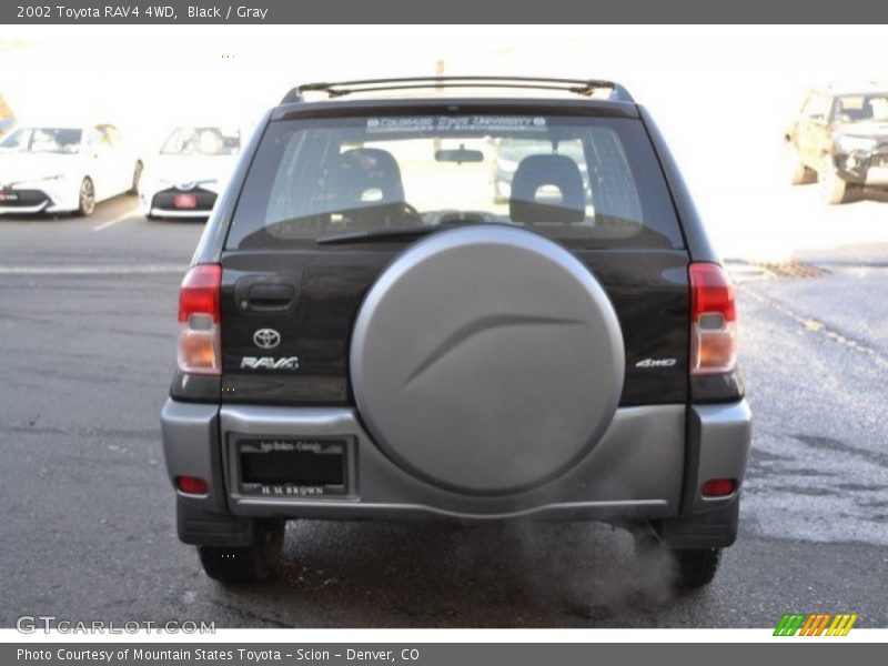Black / Gray 2002 Toyota RAV4 4WD