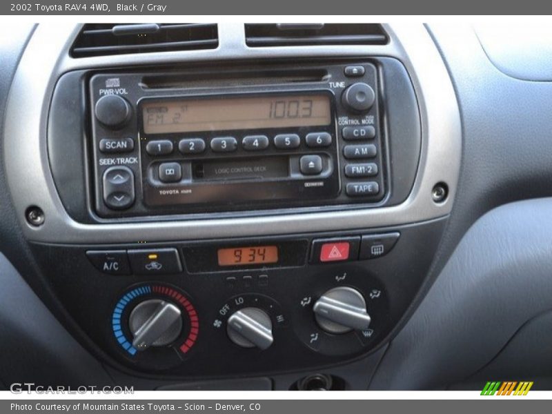 Black / Gray 2002 Toyota RAV4 4WD