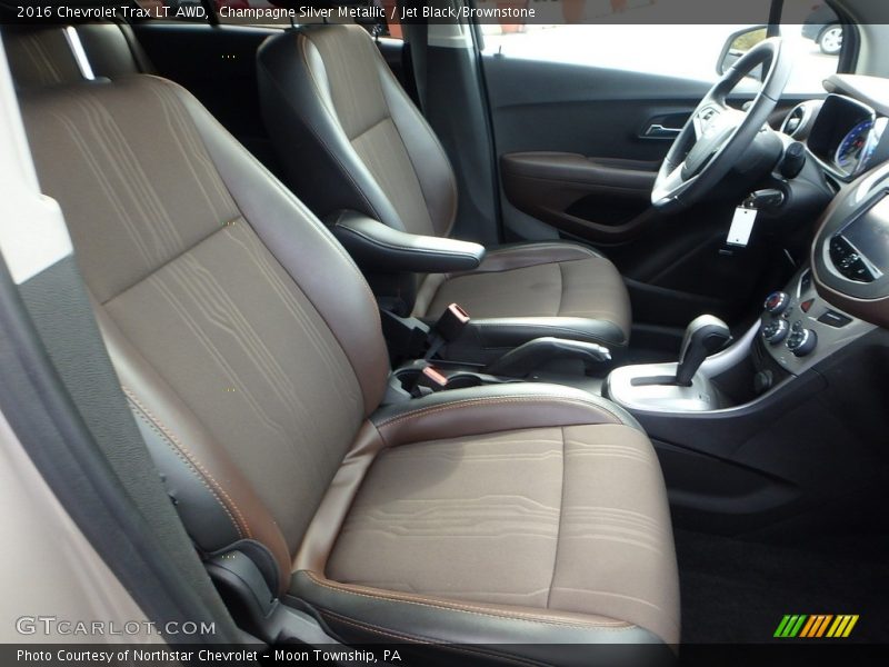Champagne Silver Metallic / Jet Black/Brownstone 2016 Chevrolet Trax LT AWD