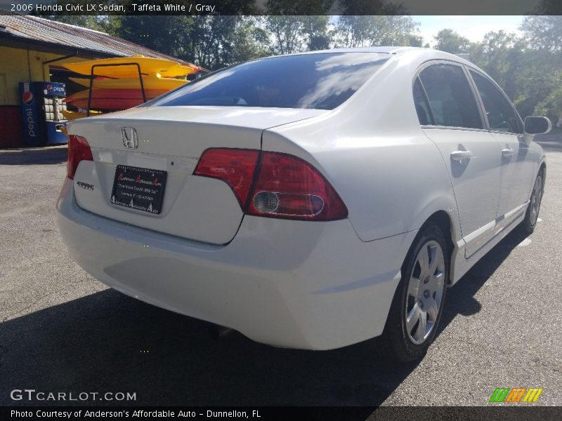 Taffeta White / Gray 2006 Honda Civic LX Sedan
