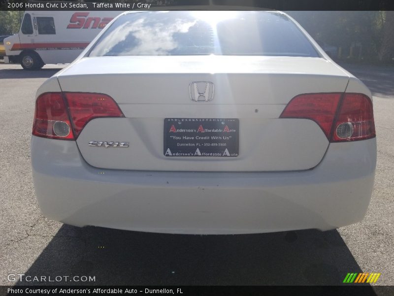 Taffeta White / Gray 2006 Honda Civic LX Sedan