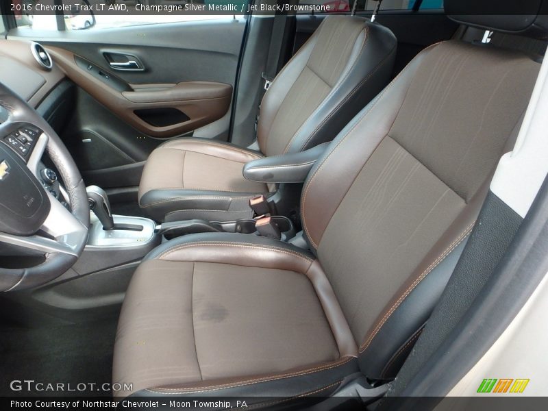 Champagne Silver Metallic / Jet Black/Brownstone 2016 Chevrolet Trax LT AWD