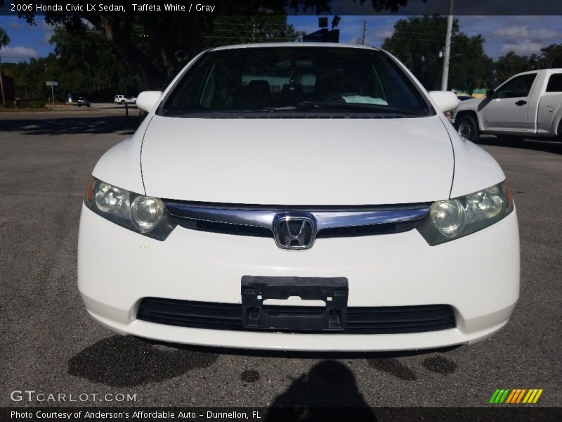 Taffeta White / Gray 2006 Honda Civic LX Sedan