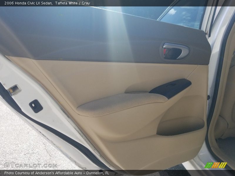 Taffeta White / Gray 2006 Honda Civic LX Sedan