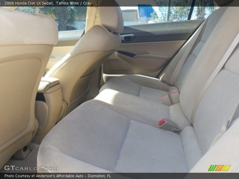 Taffeta White / Gray 2006 Honda Civic LX Sedan