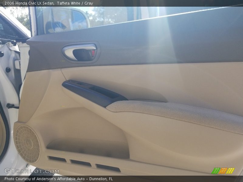 Taffeta White / Gray 2006 Honda Civic LX Sedan