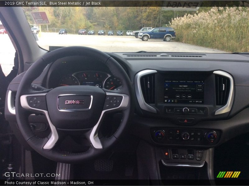 Blue Steel Metallic / Jet Black 2019 GMC Terrain SLE