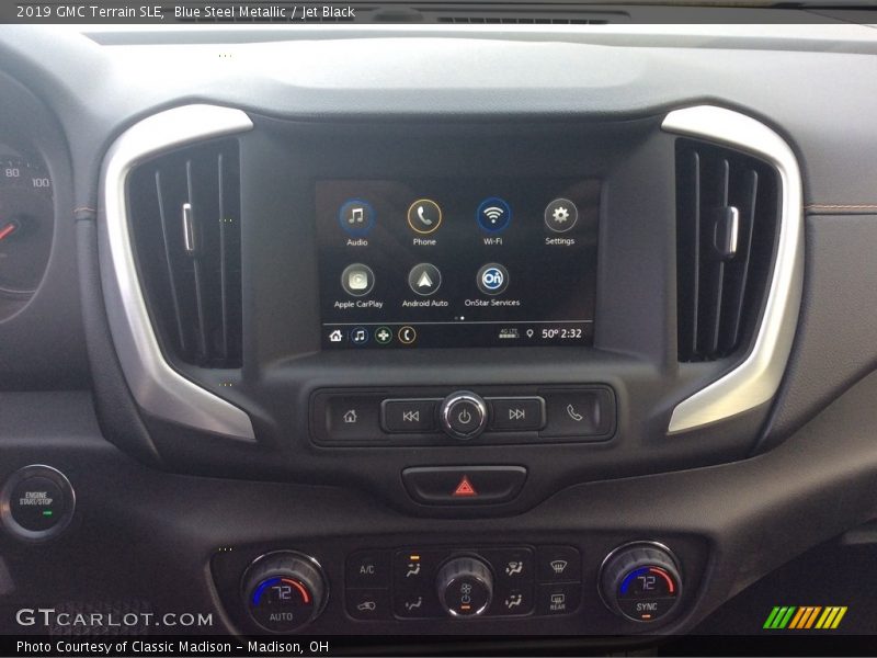 Blue Steel Metallic / Jet Black 2019 GMC Terrain SLE