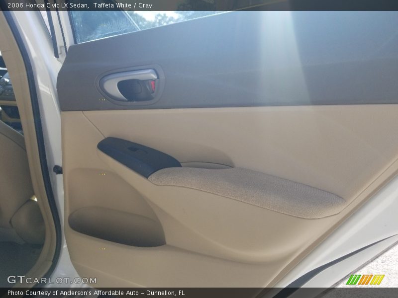 Taffeta White / Gray 2006 Honda Civic LX Sedan