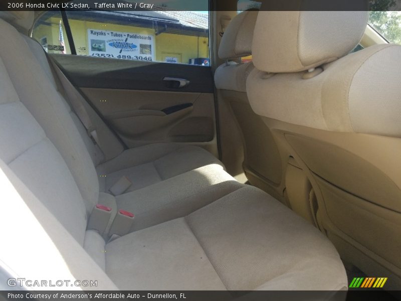 Taffeta White / Gray 2006 Honda Civic LX Sedan