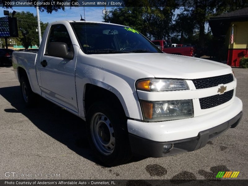 Summit White / Ebony 2009 Chevrolet Colorado LT Regular Cab