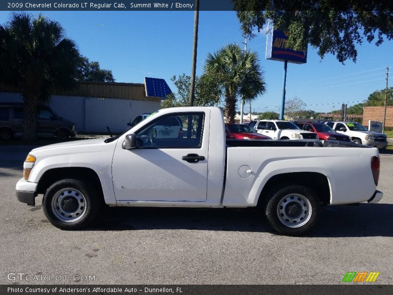 Summit White / Ebony 2009 Chevrolet Colorado LT Regular Cab