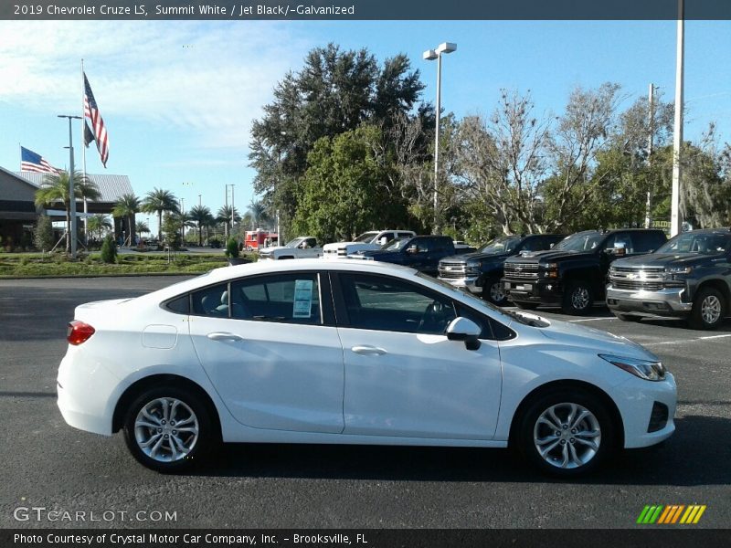 Summit White / Jet Black/­Galvanized 2019 Chevrolet Cruze LS