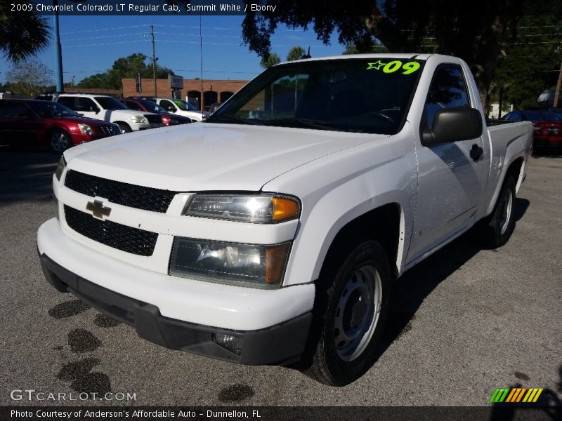 Summit White / Ebony 2009 Chevrolet Colorado LT Regular Cab