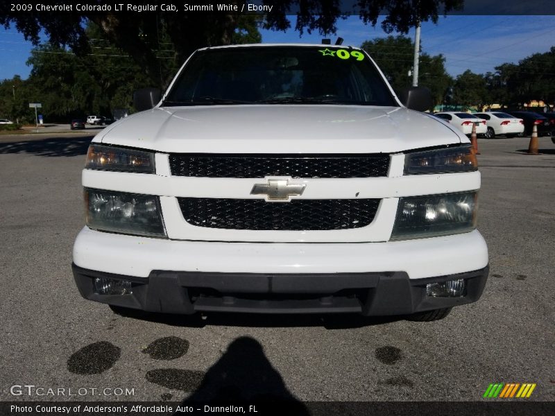 Summit White / Ebony 2009 Chevrolet Colorado LT Regular Cab