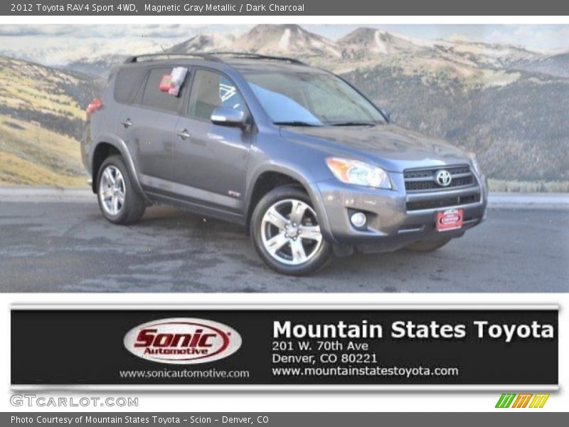 Magnetic Gray Metallic / Dark Charcoal 2012 Toyota RAV4 Sport 4WD