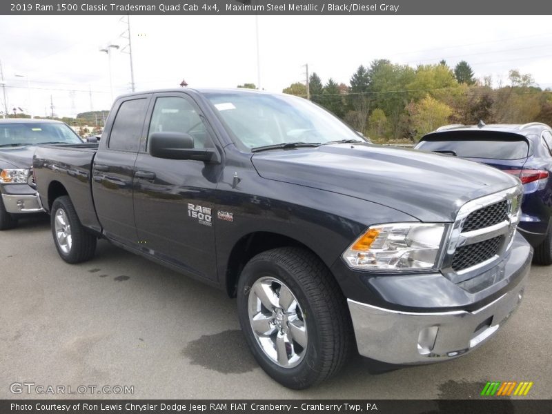 Maximum Steel Metallic / Black/Diesel Gray 2019 Ram 1500 Classic Tradesman Quad Cab 4x4