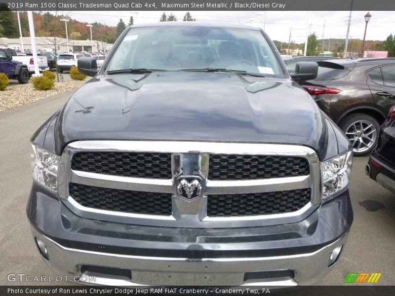 Maximum Steel Metallic / Black/Diesel Gray 2019 Ram 1500 Classic Tradesman Quad Cab 4x4