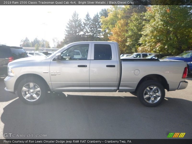 Bright Silver Metallic / Black/Diesel Gray 2019 Ram 1500 Classic Tradesman Quad Cab 4x4