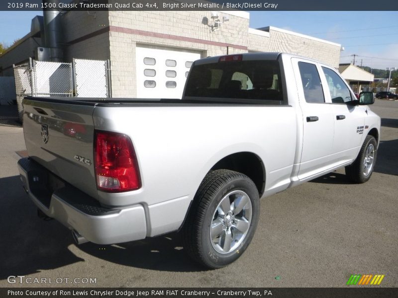 Bright Silver Metallic / Black/Diesel Gray 2019 Ram 1500 Classic Tradesman Quad Cab 4x4