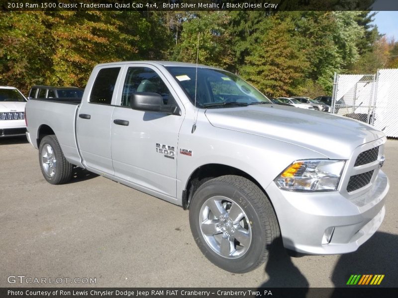 Bright Silver Metallic / Black/Diesel Gray 2019 Ram 1500 Classic Tradesman Quad Cab 4x4