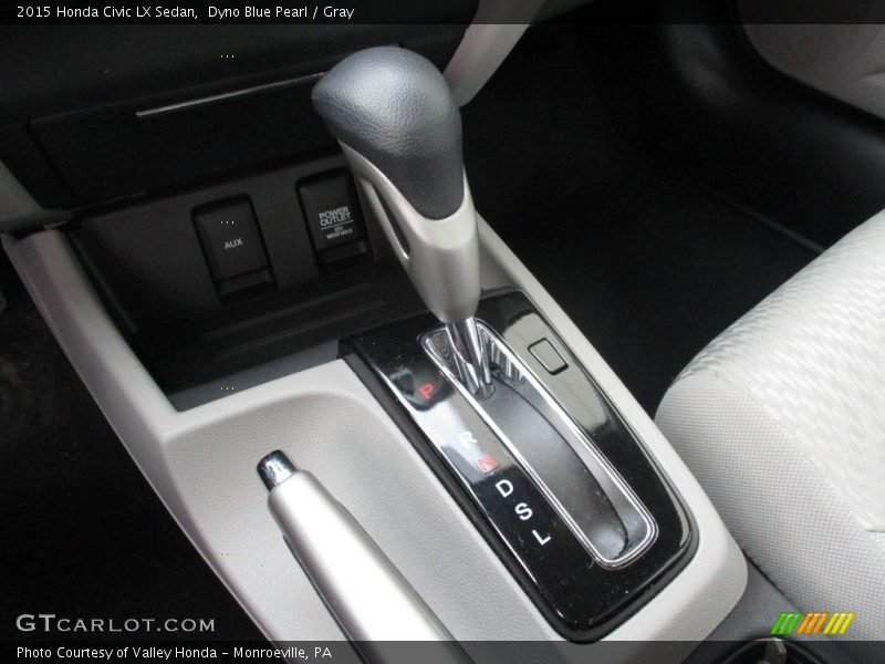 Dyno Blue Pearl / Gray 2015 Honda Civic LX Sedan