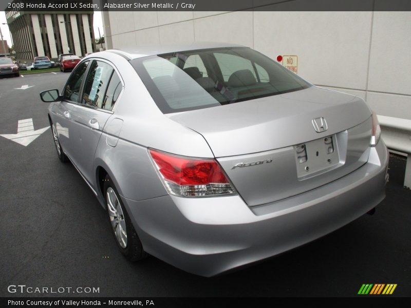 Alabaster Silver Metallic / Gray 2008 Honda Accord LX Sedan