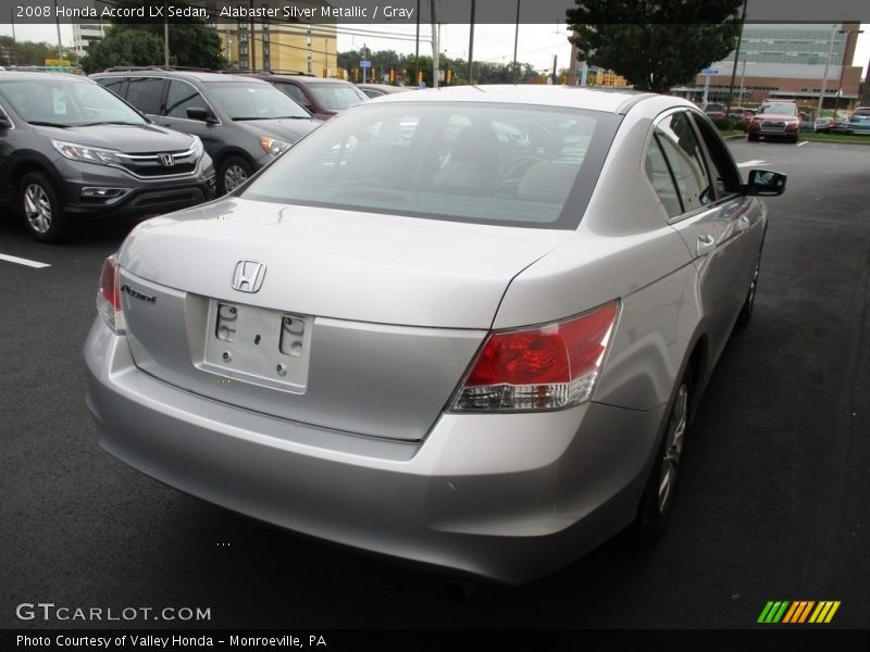 Alabaster Silver Metallic / Gray 2008 Honda Accord LX Sedan