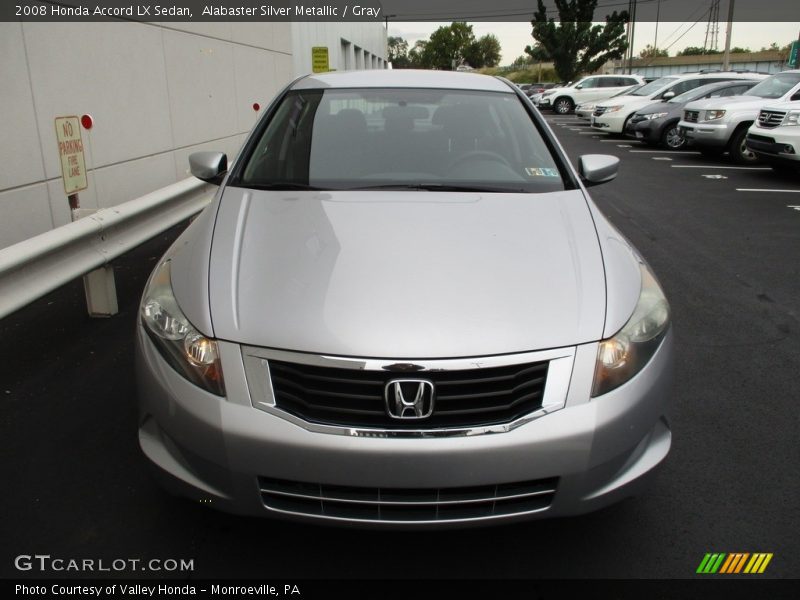 Alabaster Silver Metallic / Gray 2008 Honda Accord LX Sedan