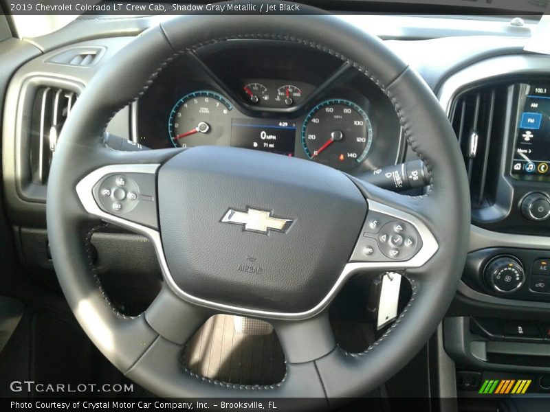 Shadow Gray Metallic / Jet Black 2019 Chevrolet Colorado LT Crew Cab