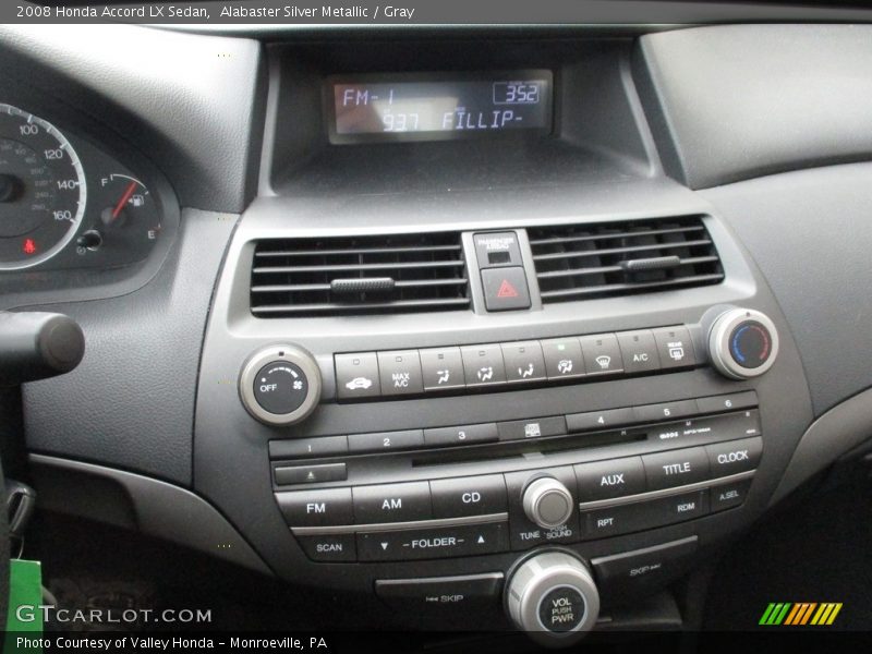 Alabaster Silver Metallic / Gray 2008 Honda Accord LX Sedan