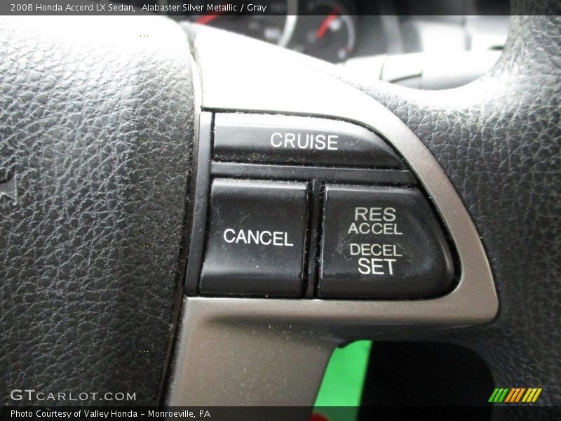 Alabaster Silver Metallic / Gray 2008 Honda Accord LX Sedan