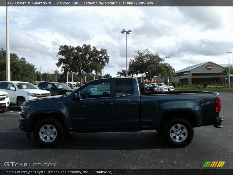 Shadow Gray Metallic / Jet Black/Dark Ash 2019 Chevrolet Colorado WT Extended Cab