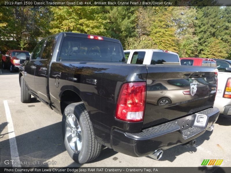 Brilliant Black Crystal Pearl / Black/Diesel Gray 2019 Ram 1500 Classic Tradesman Quad Cab 4x4