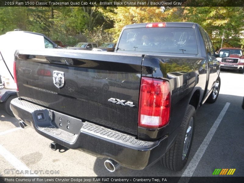 Brilliant Black Crystal Pearl / Black/Diesel Gray 2019 Ram 1500 Classic Tradesman Quad Cab 4x4