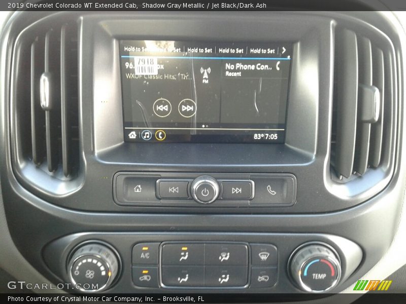 Shadow Gray Metallic / Jet Black/Dark Ash 2019 Chevrolet Colorado WT Extended Cab