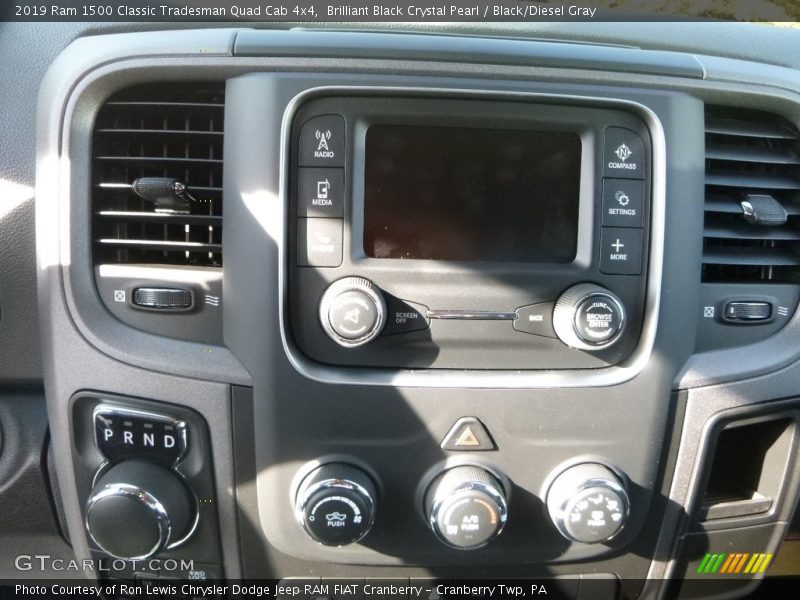 Brilliant Black Crystal Pearl / Black/Diesel Gray 2019 Ram 1500 Classic Tradesman Quad Cab 4x4