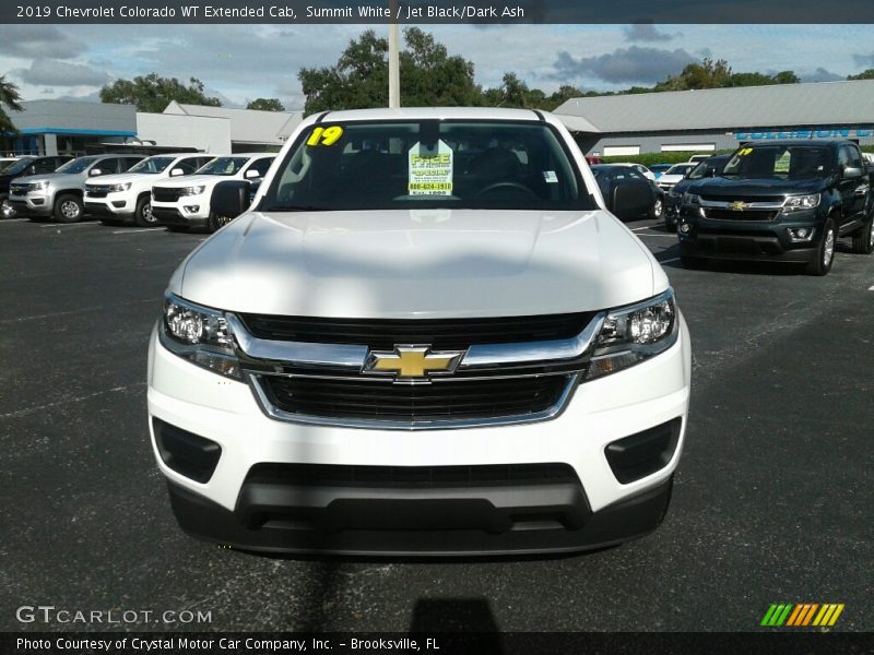 Summit White / Jet Black/Dark Ash 2019 Chevrolet Colorado WT Extended Cab