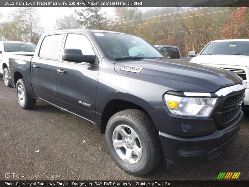 Maximum Steel Metallic / Black 2019 Ram 1500 Tradesman Crew Cab 4x4