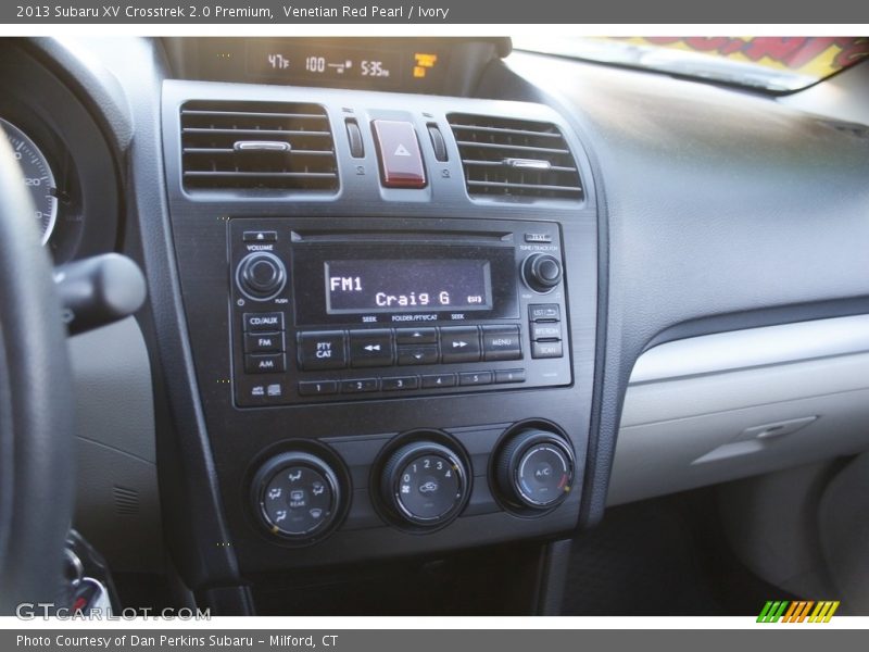 Venetian Red Pearl / Ivory 2013 Subaru XV Crosstrek 2.0 Premium